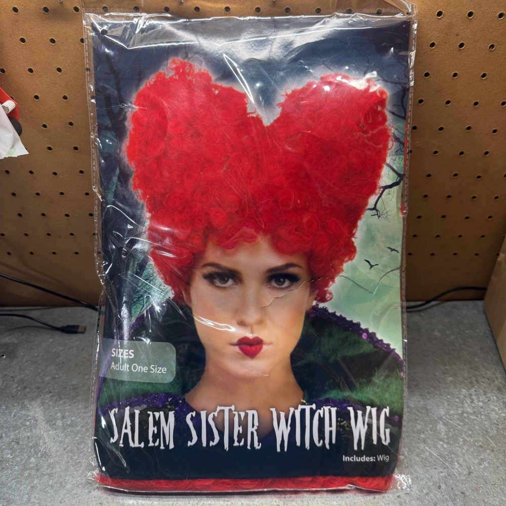 Palamon Salem Sister Witch Wig Womens OS Red Heart Shaped Hocus Pocus Cosplay